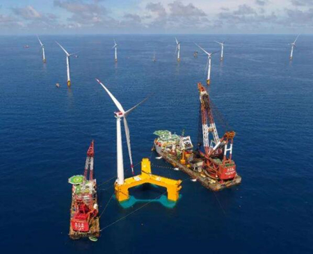 【風電快訊】國內(nèi)首個海上平價風電項目開工
